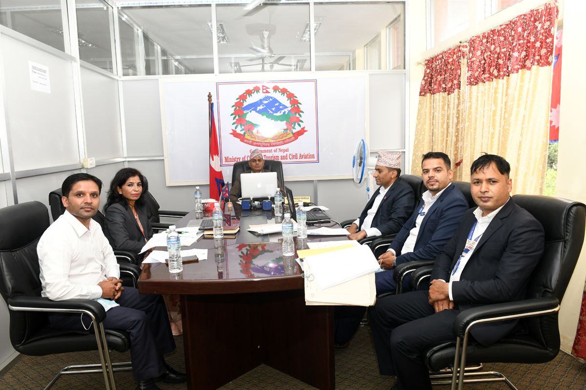 Participation of Nepal on  33rd UNWTO CAP-CSA Joint Commission Metting(14  September 2021)