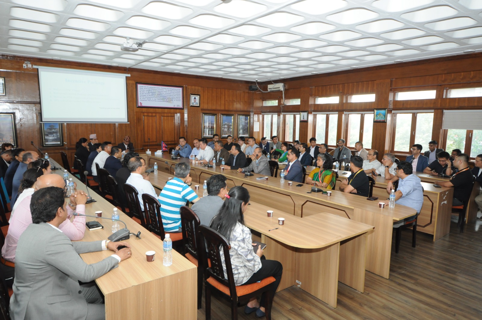 2081-05-11 गते पोखरा भैरहवा विमानस्थल संचालन सम्बन्धमा सरोकारवाला संस्थाहरुसँग छलफल अन्तरक्रियाकार्यक्रमका तस्वीरहरु